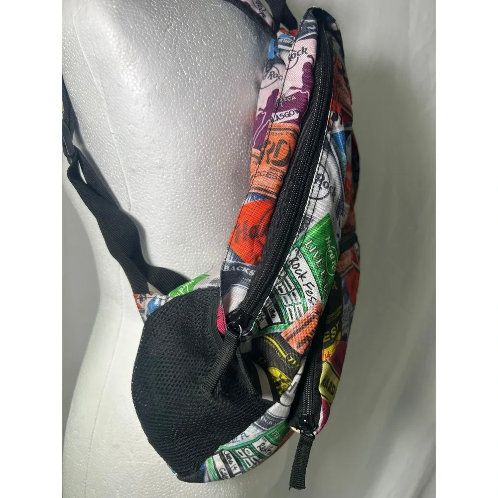 Hard Rock Cafe All Over Print Backstage Pass Concert Ticket Backpack#974